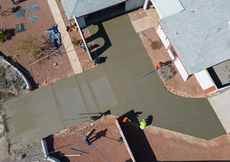 Concrete Driveway Pouring detail